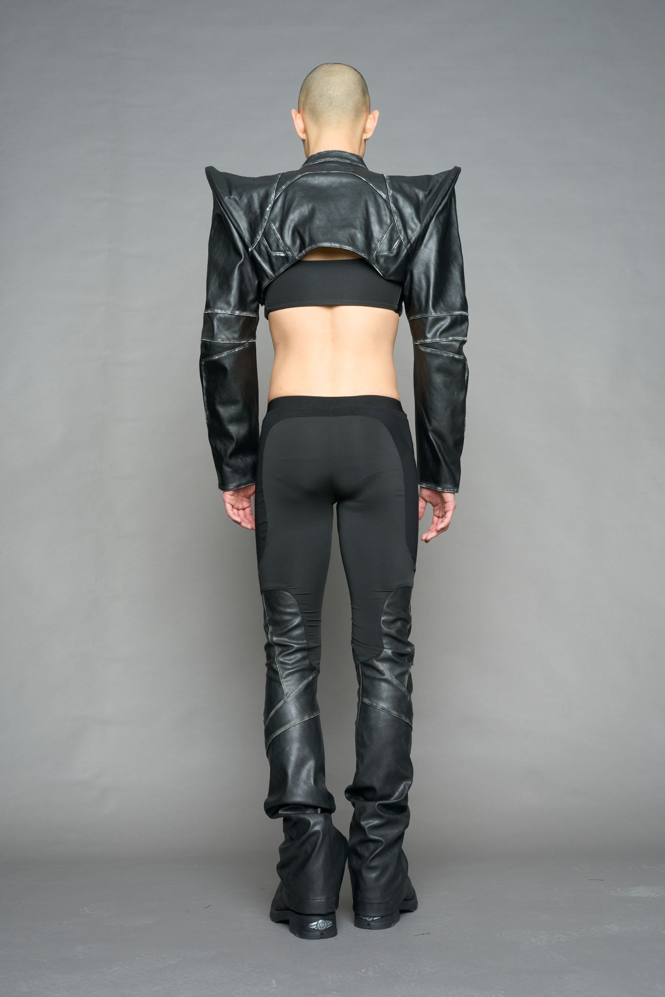 NAMILIA moto mesh pants - black washed, XS