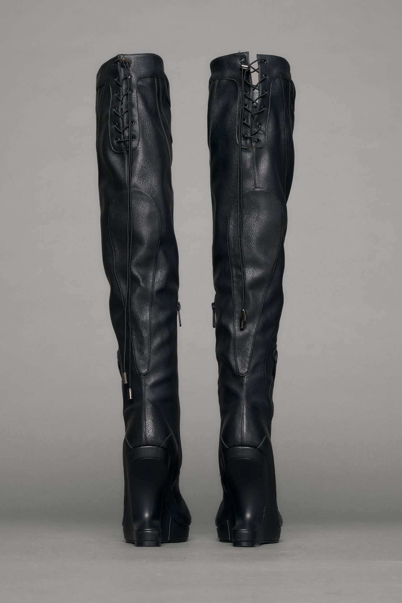 NAMILIA Mutant Biker Overknee Boot - BLACK, eu36