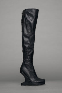 NAMILIA Mutant Biker Overknee Boot - BLACK, eu36