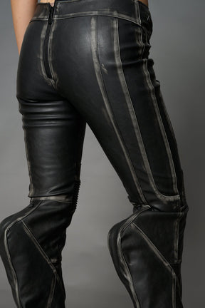 NAMILIA Mutant Biker Pants - BLACK WASHED, xs