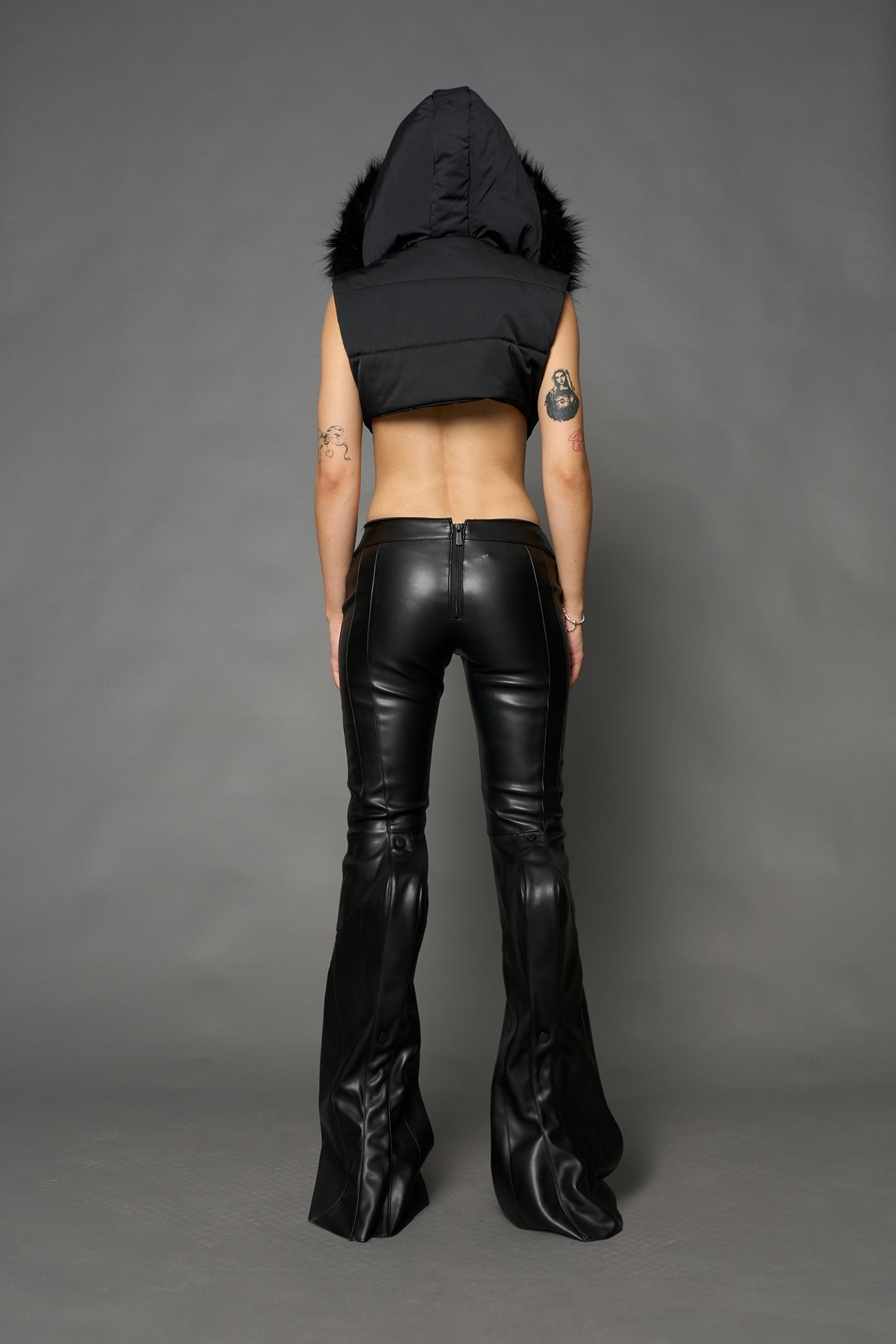 NAMILIA Mutant Biker Pants - BLACK WASHED, xs