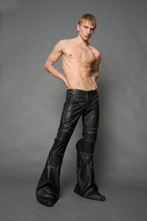 NAMILIA Mutant Biker Pants - BLACK WASHED, xs