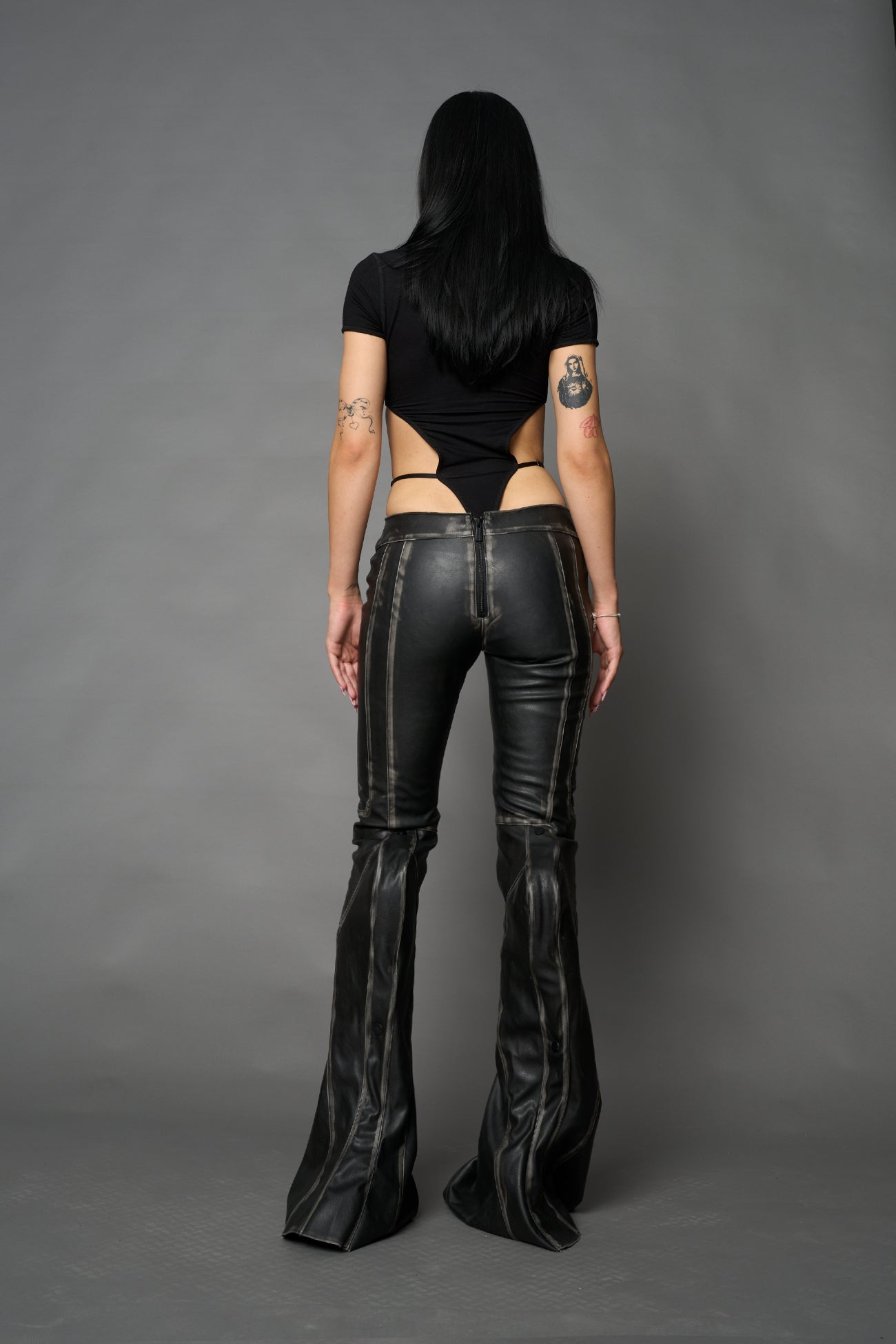 NAMILIA Mutant Biker Pants - BLACK WASHED, xs