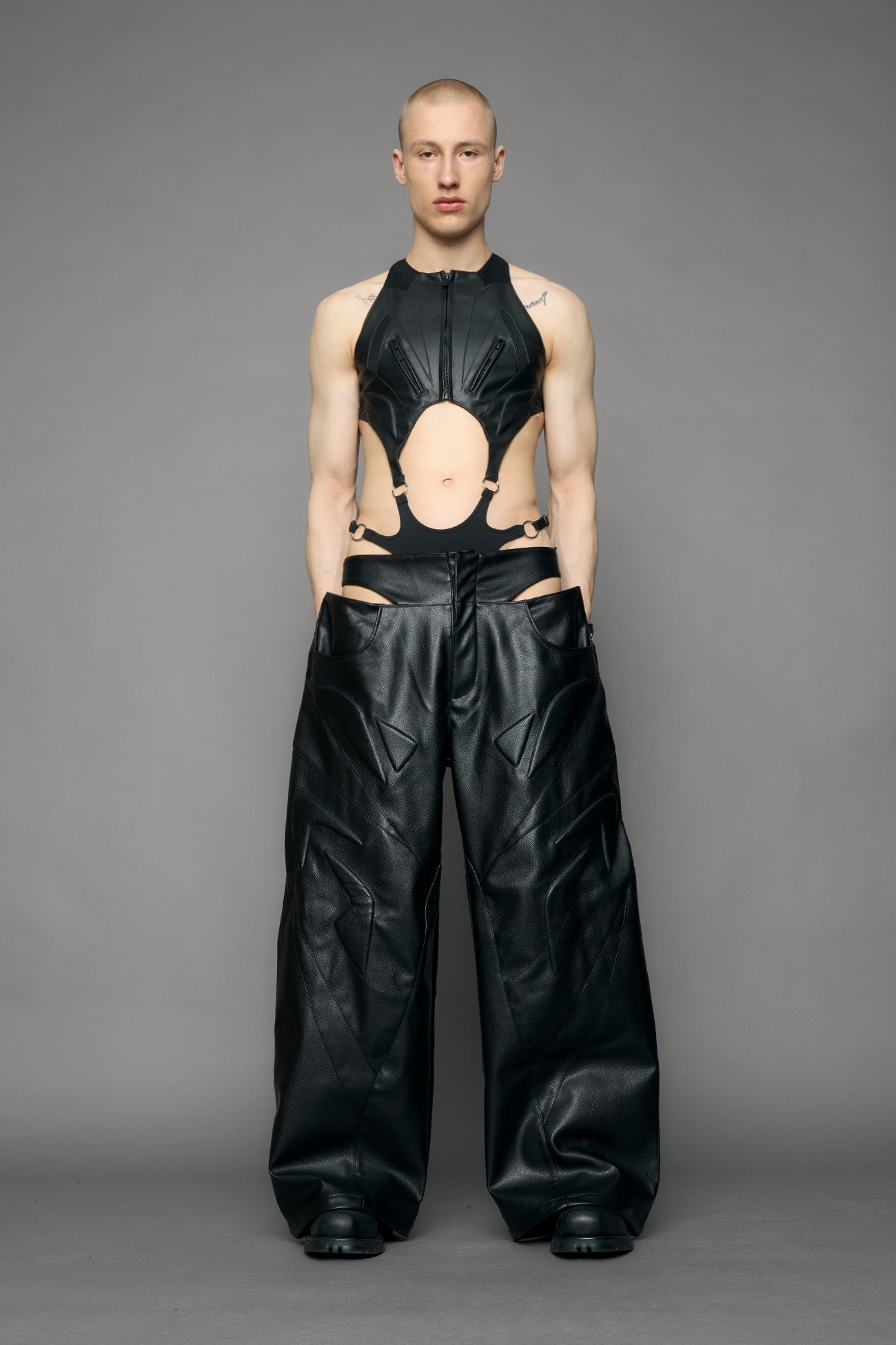 NAMILIA Octane Leather Panty Trousers - black, xs