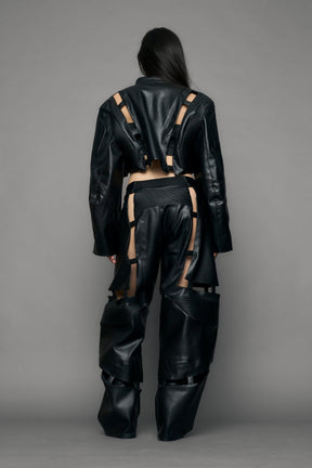 NAMILIA Octane Moto Floating Crop Jacket - black, xs