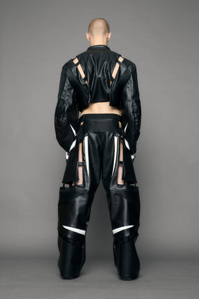 NAMILIA Octane Moto Floating Crop Jacket - black, xs