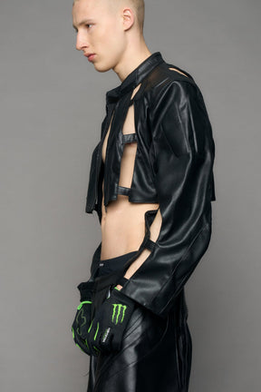 NAMILIA Octane Moto Floating Crop Jacket - black, xs