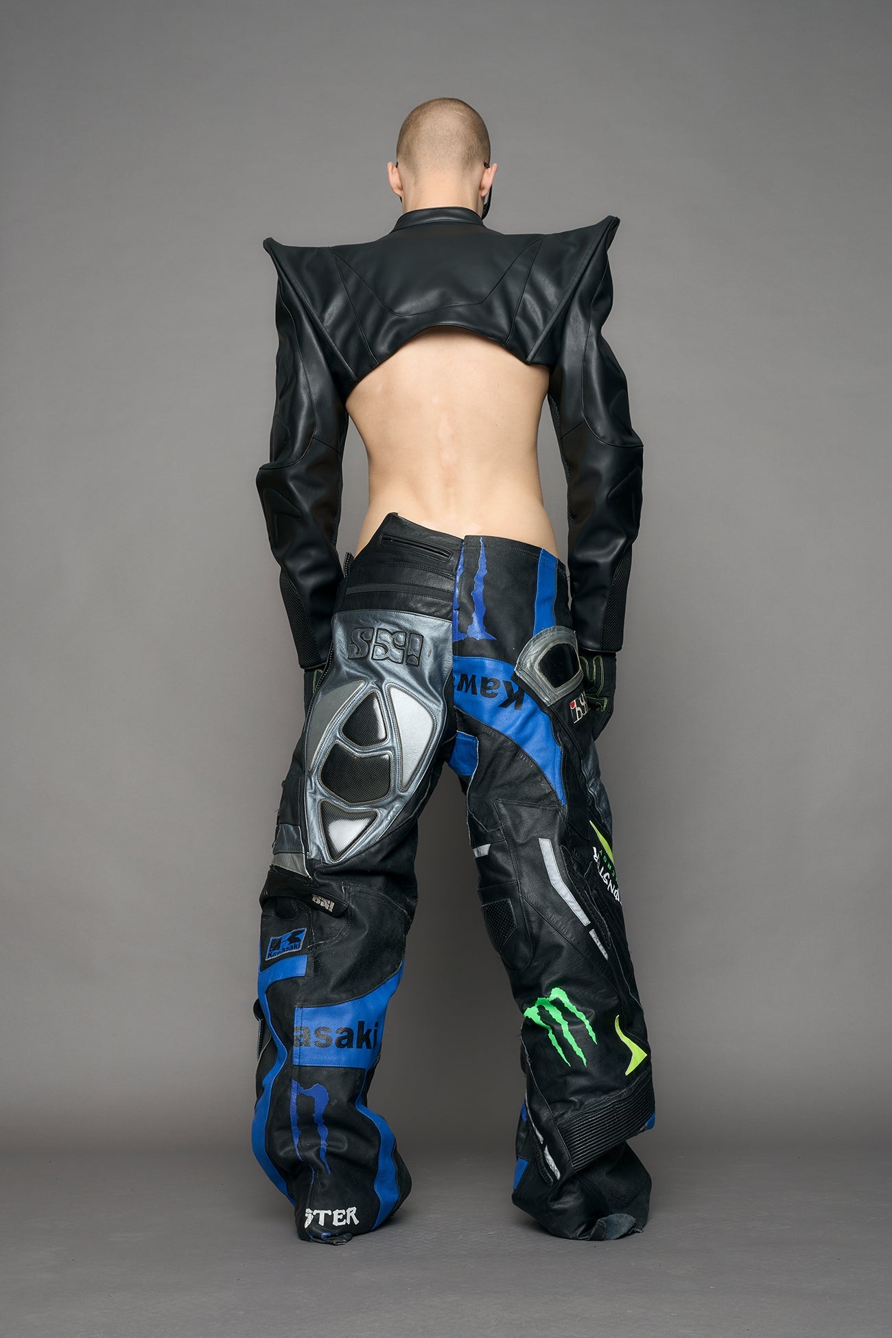 NAMILIA Octane Moto Spike Bolero Jacket - black, xs