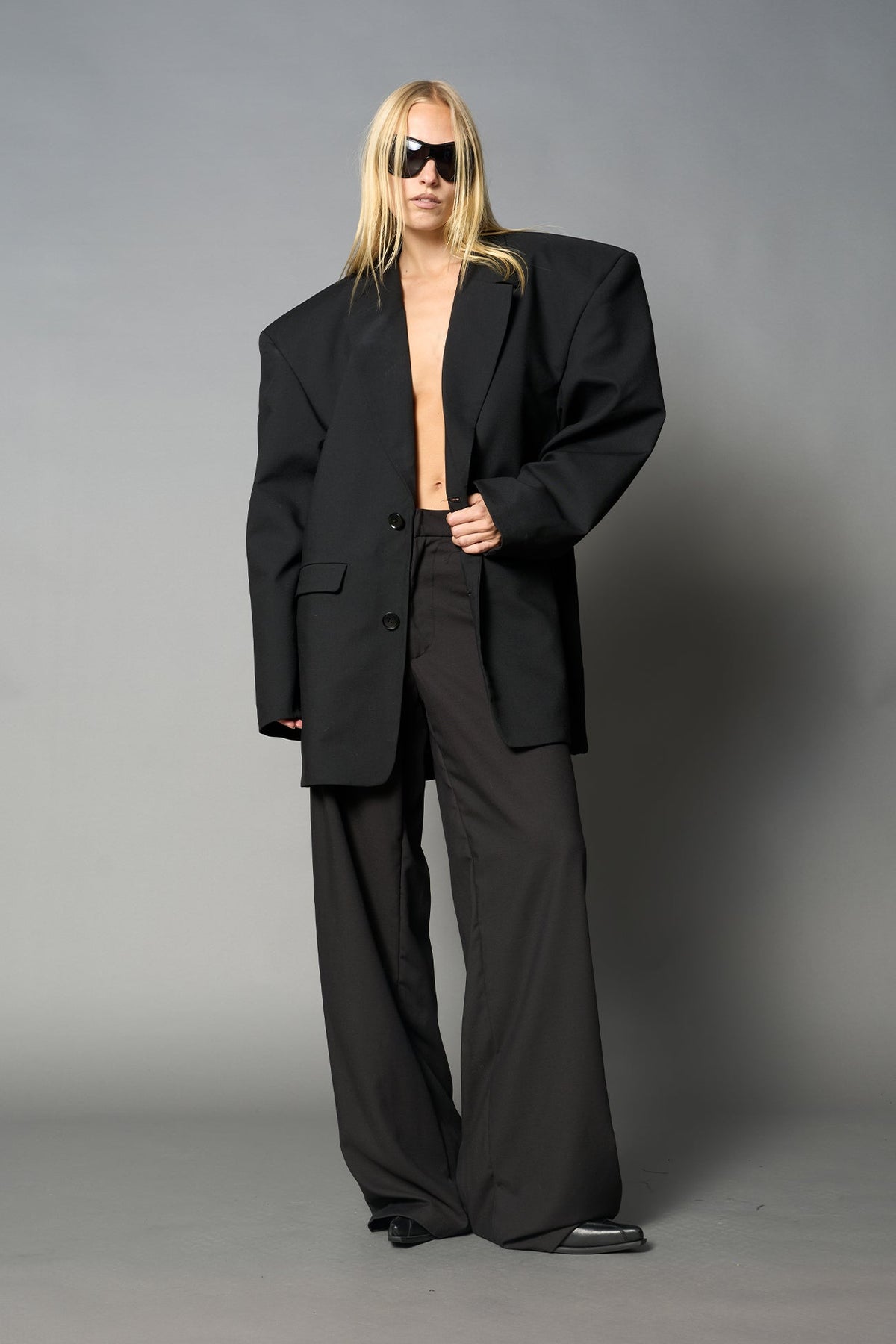 NAMILIA Oversize Blazer - Black, s