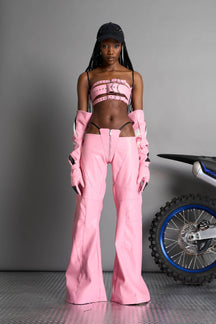 NAMILIA Oversize Thong Pants - PINK, xs