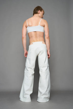 NAMILIA Oversize Thong Pants - WHITE, xs