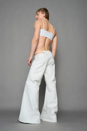 NAMILIA Oversize Thong Pants - WHITE, xs