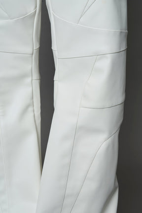 NAMILIA Oversize Thong Pants - WHITE, xs