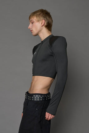 NAMILIA Pagoda Longsleeve Top - BLACK, xs