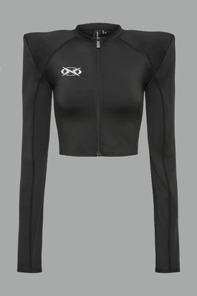 NAMILIA Pagoda Longsleeve Top - BLACK, xs