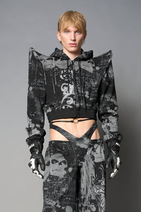 NAMILIA Penthouse Zip Jacket - BLACK-PRINT, xs