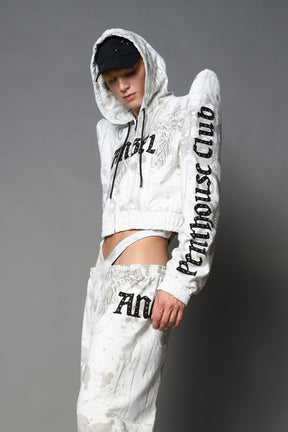 NAMILIA Penthouse Zip Jacket - WHITE-PRINT, xs