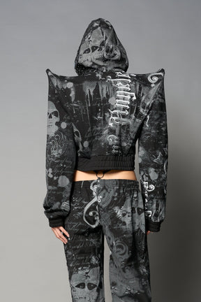NAMILIA Penthouse Zip Jacket - BLACK-PRINT, xs