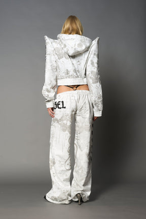 NAMILIA Penthouse Zip Jacket - WHITE-PRINT, xs