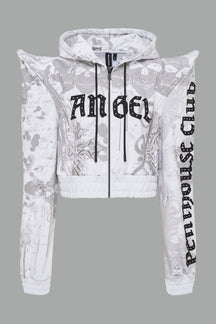 NAMILIA Penthouse Zip Jacket - WHITE PRINT, xs