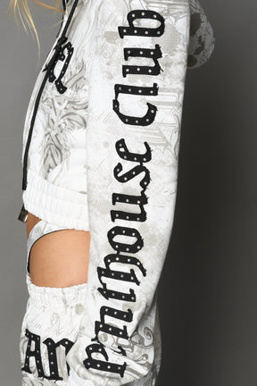 NAMILIA Penthouse Zip Jacket - WHITE-PRINT, xs