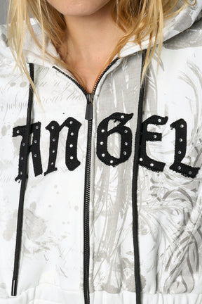 NAMILIA Penthouse Zip Jacket - WHITE-PRINT, xs