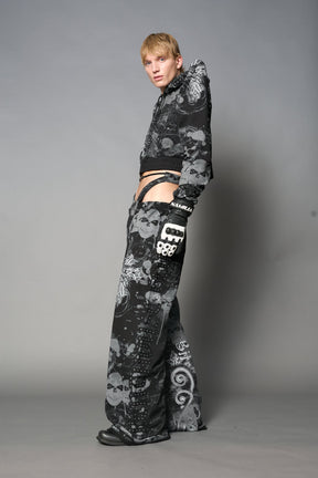 NAMILIA Penthouse Zip Jacket - BLACK-PRINT, xs