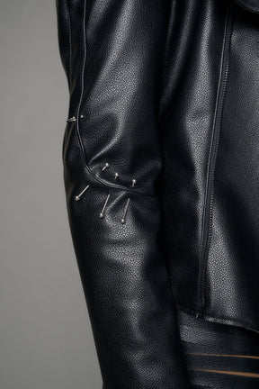 NAMILIA Pierced High Collar Jacket - black, xs