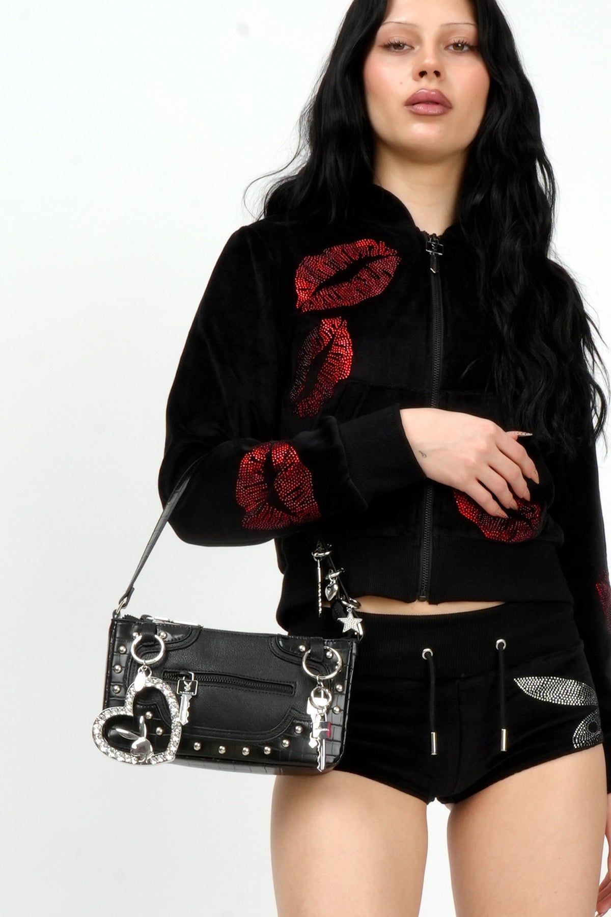 NAMILIA Playboy Charms Mini Bag - BLACK, onesize