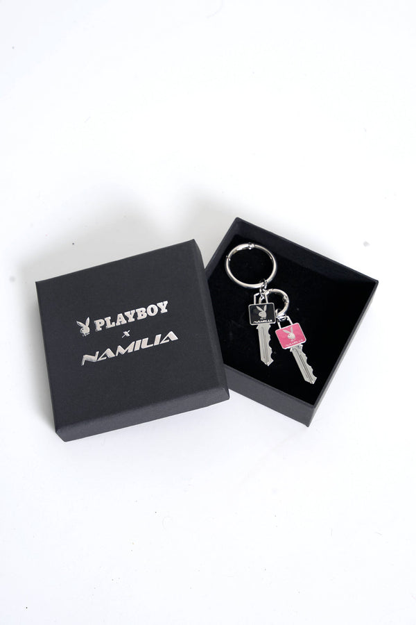 NAMILIA Playboy Key Charm - Black / PINK, onesize - Black / PINK
