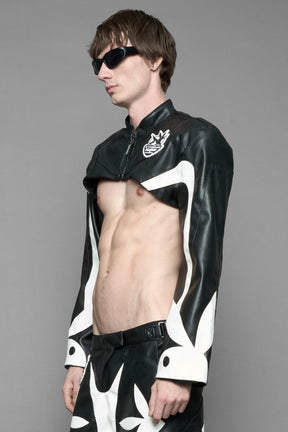NAMILIA Playboy Moto Bolero Jacket - black, xs