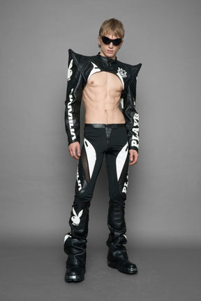 NAMILIA Playboy Moto Mesh Pants - black, xs