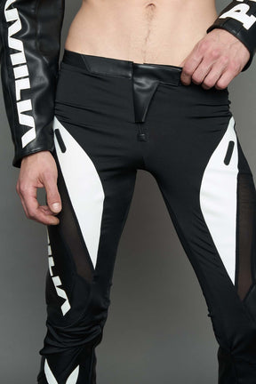 NAMILIA Playboy Moto Mesh Pants - black, xs