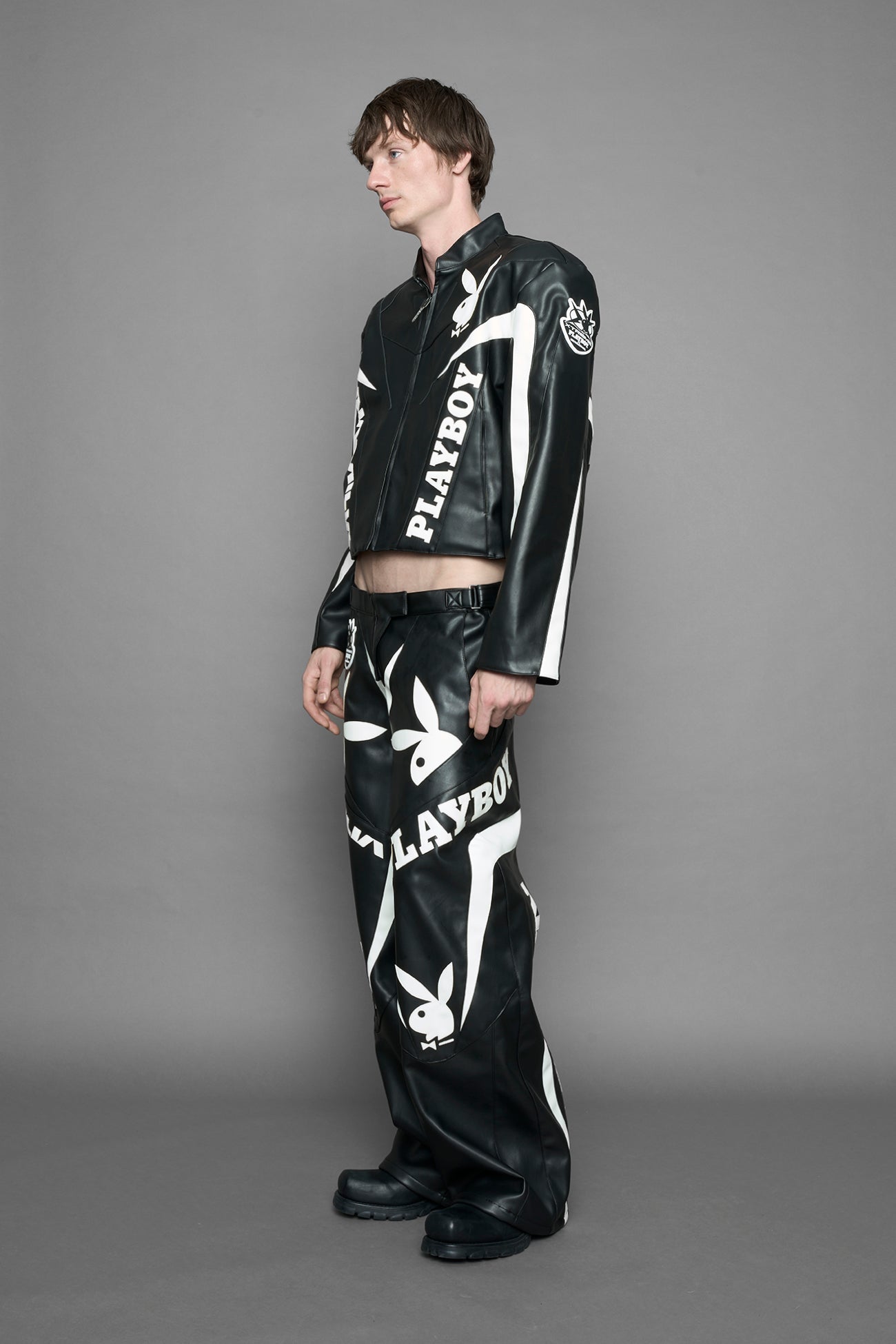 NAMILIA Playboy Moto Pants - black, xs