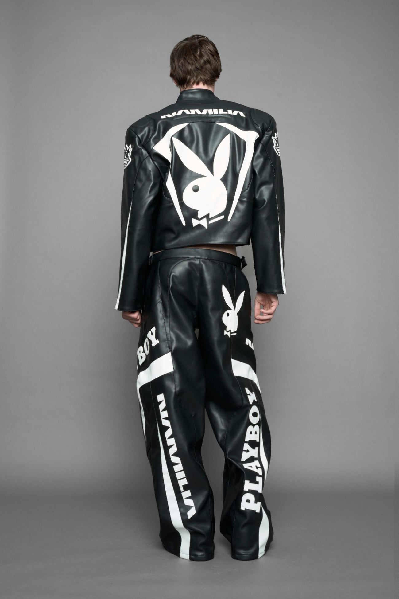 NAMILIA Playboy Moto Pants - black, xs