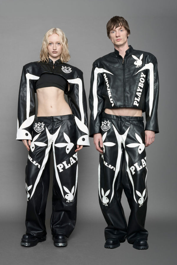 NAMILIA Playboy Moto Pants - black, xs