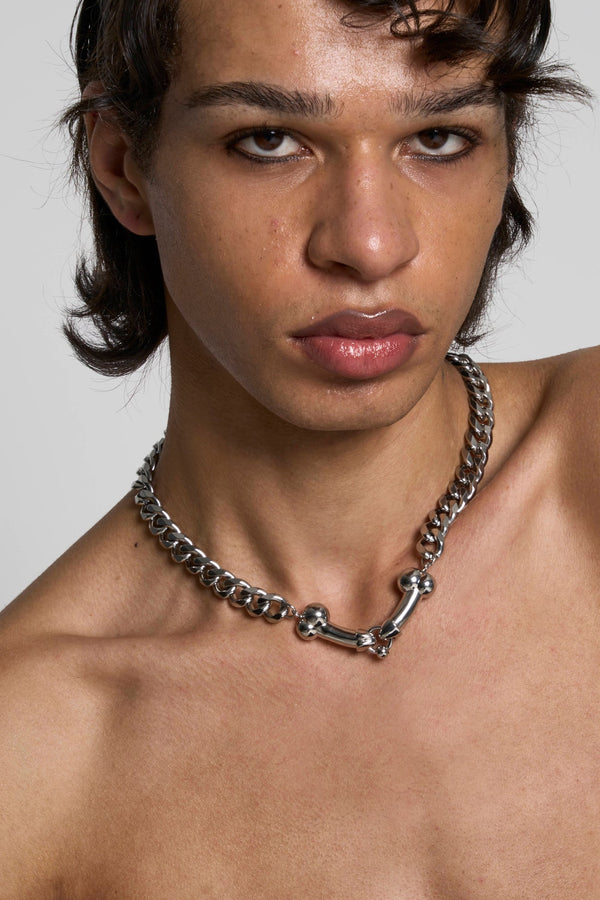 NAMILIA Prince Albert Chain Necklace - Silver, onesize - Silver