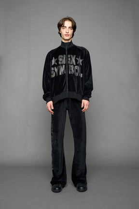 NAMILIA Sex Symbol Velour Jacket - BLACK, xs