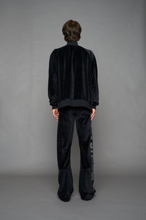 NAMILIA Sex Symbol Velour Pants - BLACK, xs