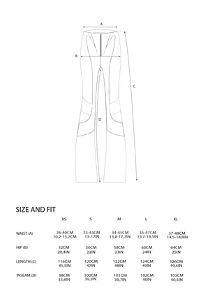 Moto Denim Mesh Pants