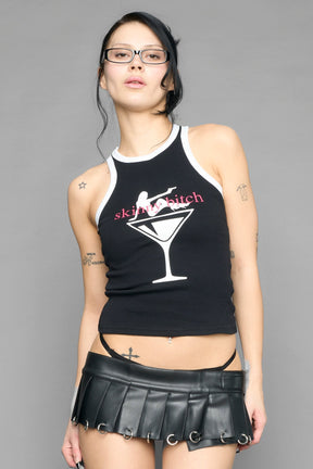NAMILIA skinny b*tch tank top - BLACK, xs
