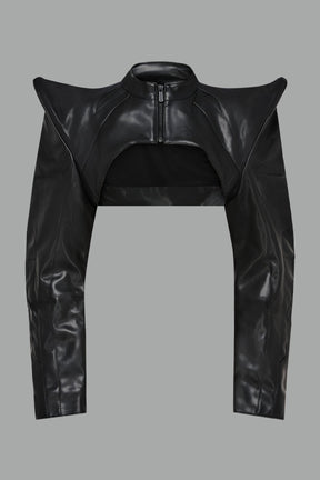 NAMILIA Spike Moto Bolero Jacket - BLACK, xs