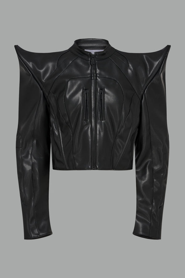 NAMILIA Spike Moto Jacket - BLACK, xs - BLACK