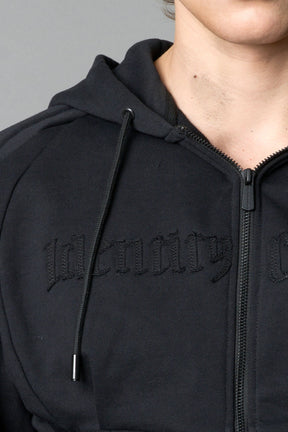 NAMILIA Sweat Corset Zip Hoodie - BLACK, xs