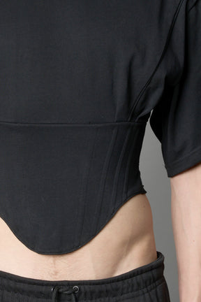 NAMILIA Team Player Corset T-Shirt - BLACK, xs