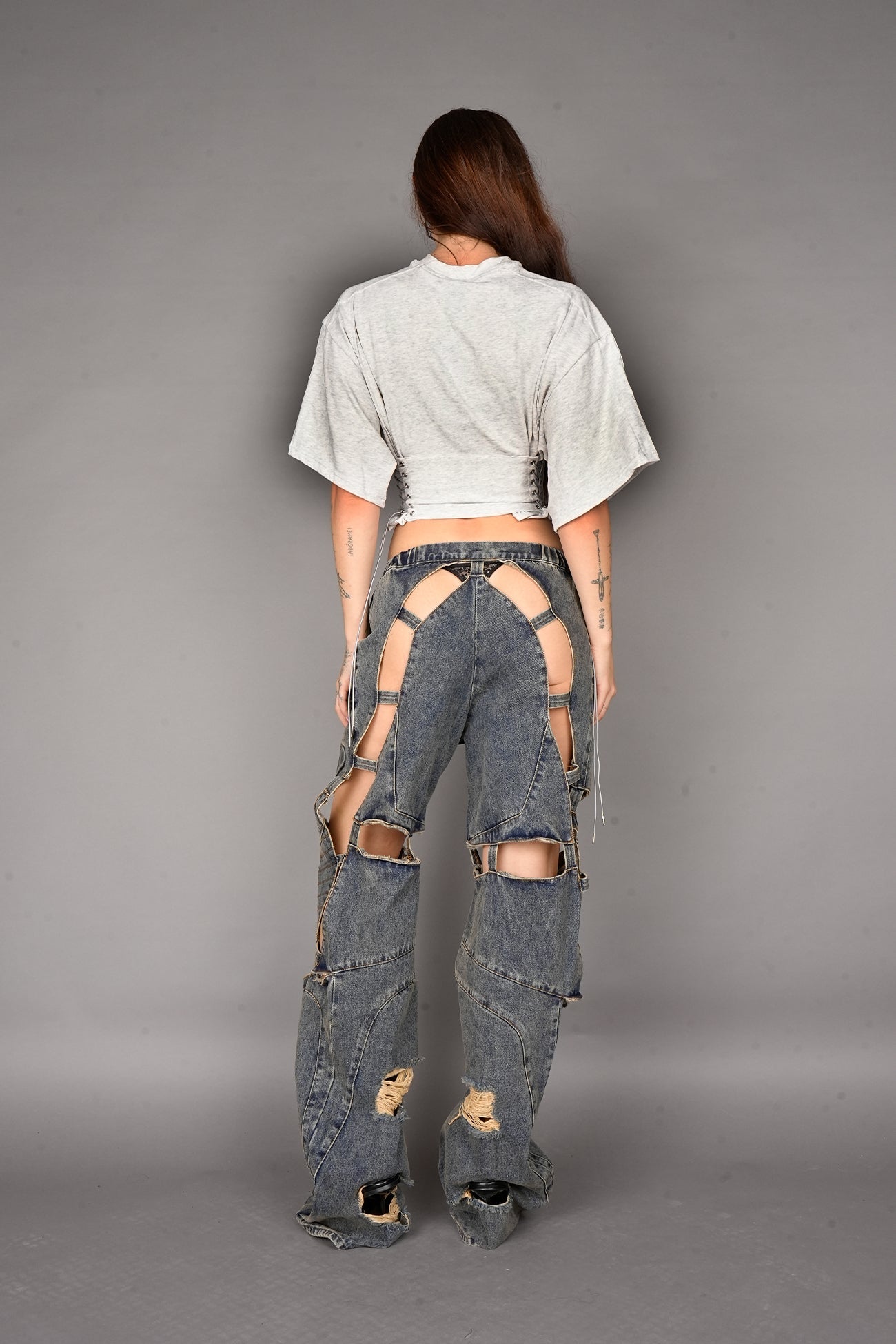 NAMILIA Team Player Corset T-Shirt - GREY, xs