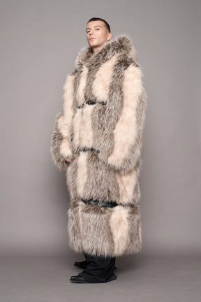NAMILIA Vip Detachable Faux Fur Coat - dune, s