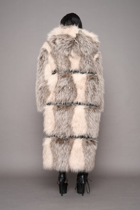 NAMILIA Vip Detachable Faux Fur Coat - dune, s