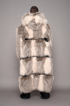 NAMILIA Vip Detachable Faux Fur Coat - dune, s
