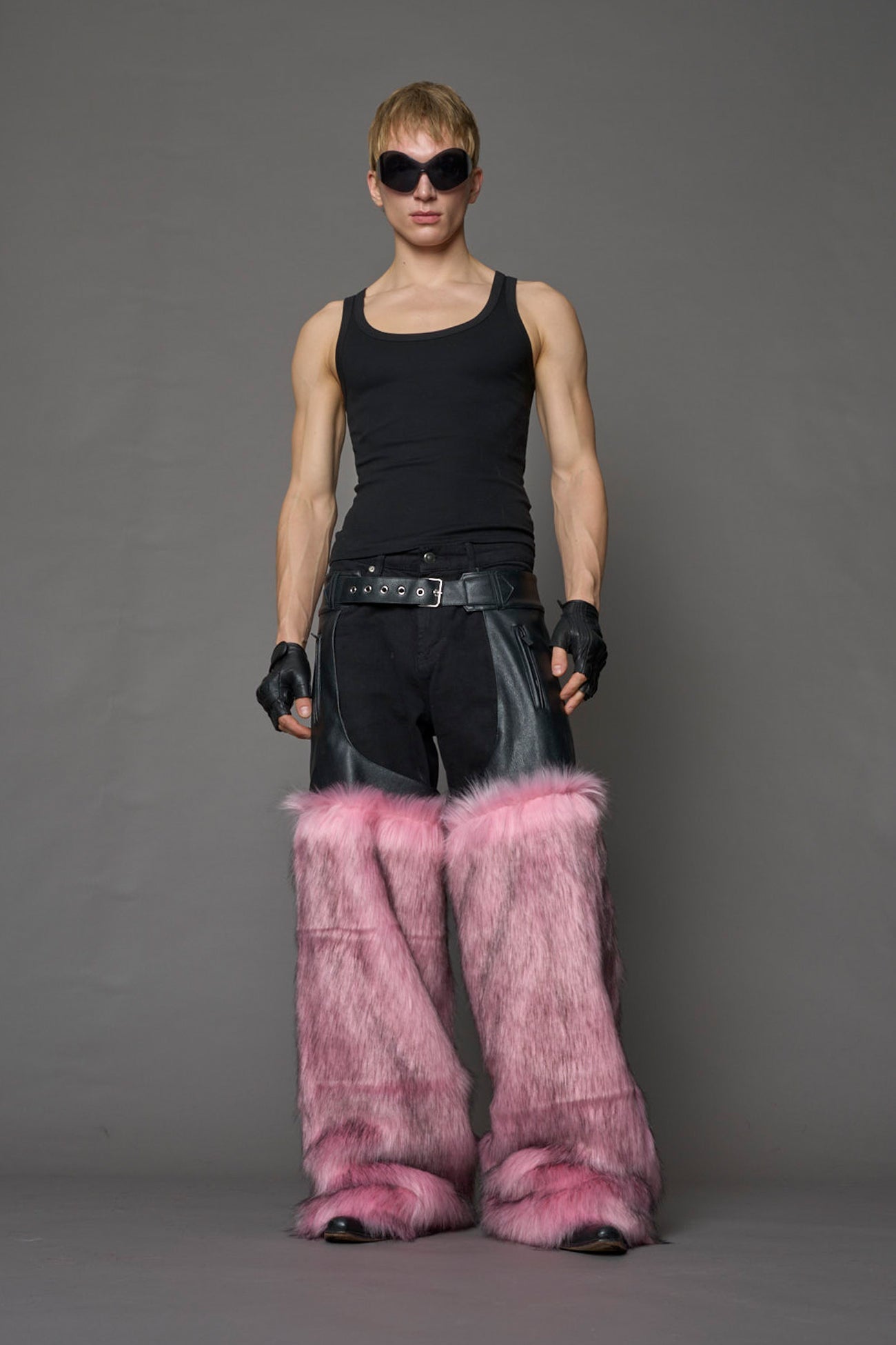 NAMILIA Vip Faux Fur Chaps - PINK, xs